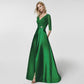 sd-hk Green Long Sleeve Wedding Maxi Dress For Women