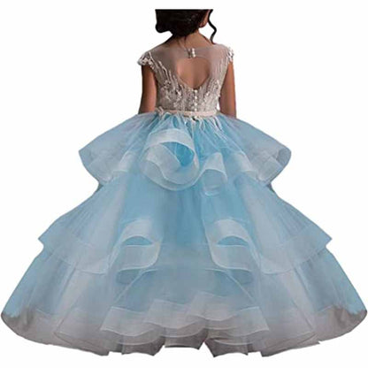Little Girls Pageant Dresses for Wedding Kids First Communion Prom Ball Gown