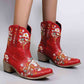 Women's Classic Pointed Toe Embroidered Western Ankle Cowgirl Boots