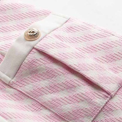 Women Short Sleeves Fitted checkered Mini Bodycon Dress