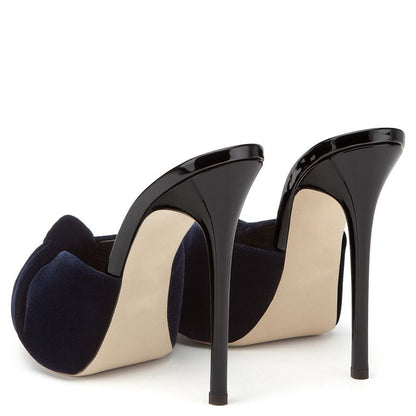 Tucomosi Women Open Toe Knotted High Heel Slipper