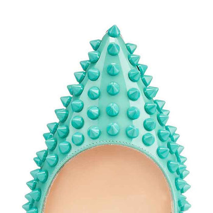 Women Spikes Pumps High Heels Ripped Shoes Slip on Party Stiletto