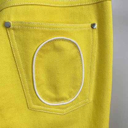 Women's Yellow Skinny Jeans Slim Fit Jeans & Denim Pants