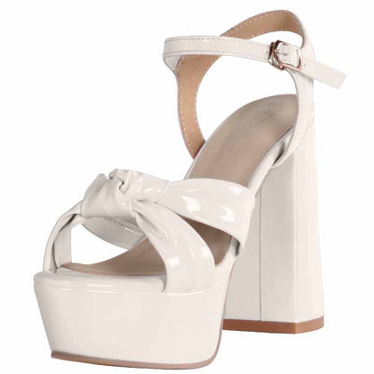 White Wedding Wedge Shoes Bridal Heels For A Summer Party