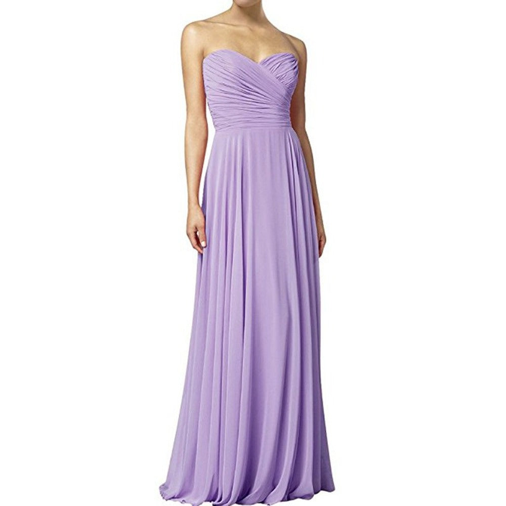 sd-hk Fashion Prom Evening Gowns Sleeveless Bridesmaid Dress