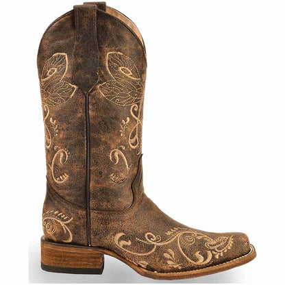 Women's Classic Pointed Toe Embroidered Western Rodeo Cowboy Boots
