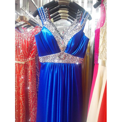 Women Beaded Event Dress Formal Long Wedding Bridesmaid Dress