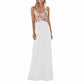 Sequin Top Bridesmaid Dresses Long Chiffon Formal Dresses for Women