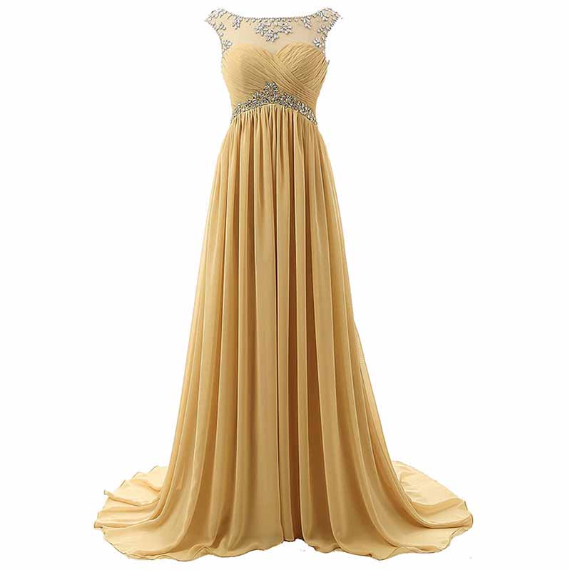 Women Wedding Gowns Sleeveless Long Bridesmaid Dress Custom Colors