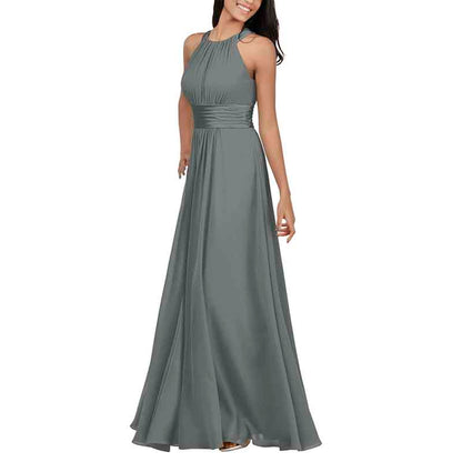 Women Chiffon Bridesmaid Dresses Long Formal Party Dress for Special Occasion