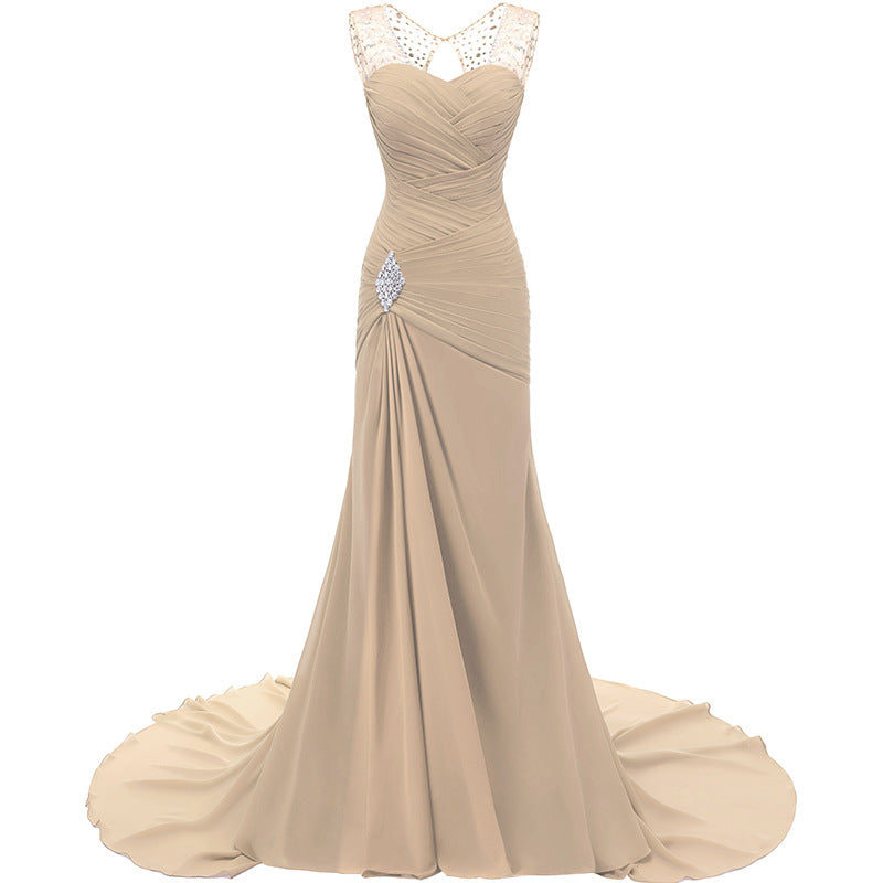 Elegant sd-hk evening long dresses for weddings featuring a sweetheart neckline and lace top