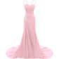 Elegant pink maxi dress with beaded neckline, perfect for evening long dresses for weddings