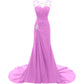 Elegant pink maxi dress with lace details, perfect for evening long dresses for weddings
