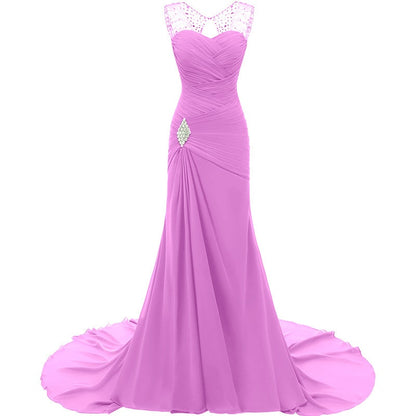 Elegant pink maxi dress with lace details, perfect for evening long dresses for weddings