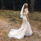 sd-hk Womens Charming Lace Vintage Gown Evening Party Wedding Dress