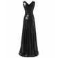 Sequin Bridesmaid Dress Sleeveless Long Maxi Evening Prom Dresses