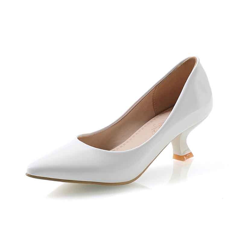 Classic Slip on Dress Shoes 50mm Stilettos Pointed Toe Low Heel Pumps – SD  Dresscode & Fashiontrends