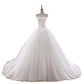 Simple Style Off The Shoulder Wedding Dresses Lace Plus Size Bridal Gowns