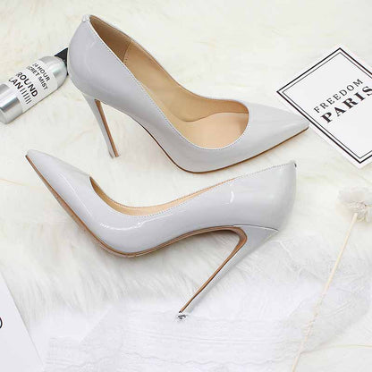 Women's Sexy Pointed Toe Slip on Pumps Handmade Stiletto High Heels