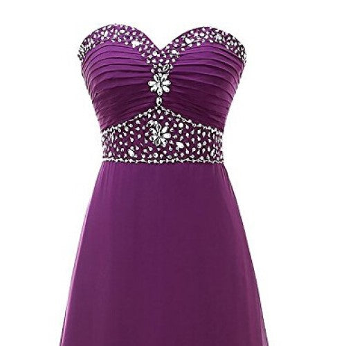 sd-hk Purple Lace Prom Gowns Starpless Evening Maxi Dress