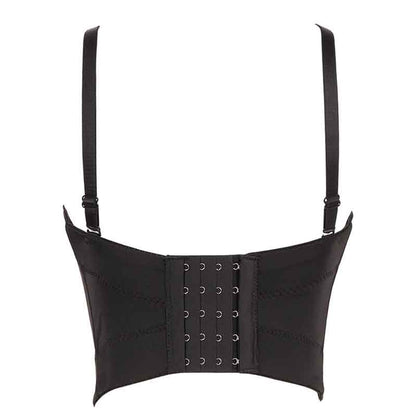 Womens Crop Tops Rhinestone Strap Push Up Corset Bra Dance Tank