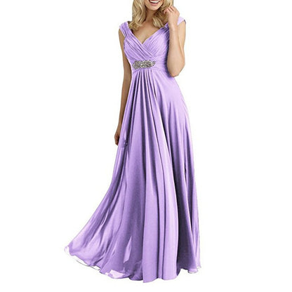 Womens Chiffon Bridesmaid Dress Ball Gown Wedding Evening Dresses