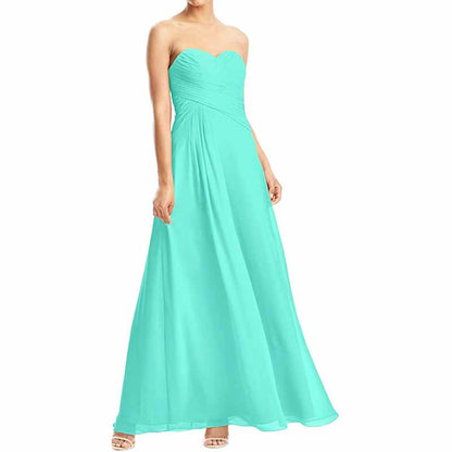 Chiffon Bridesmaid Dress Custom Prom Dress Long Evening Gowns