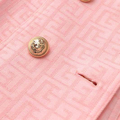 Double Breasted Gold Button Blazer Dress Women Mini Blazer Dresses