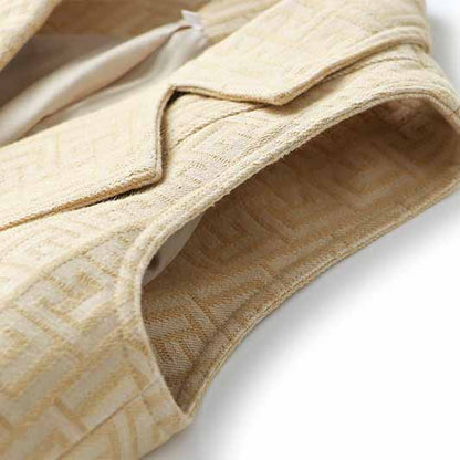 Double Breasted Gold Button Blazer Dress Women Mini Blazer Dresses