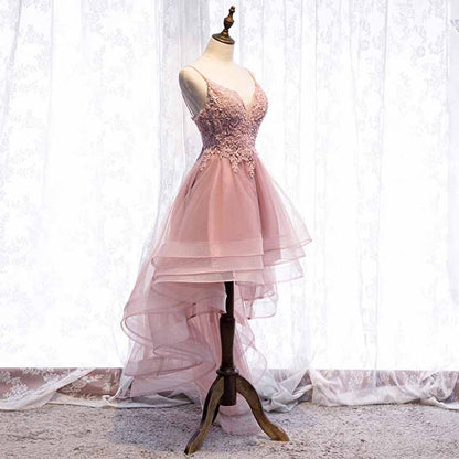 Women's Tulle Hi-Low Off the Shoulder Prom Dresses Evening Homecoming Cocktail Gowns