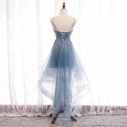 Women's Tulle Hi-Low Off the Shoulder Prom Dresses Evening Homecoming Cocktail Gowns