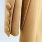 Women Khaki Pantsuits Fitted Blazer + Mid-High Waist Flared Trousers Suit