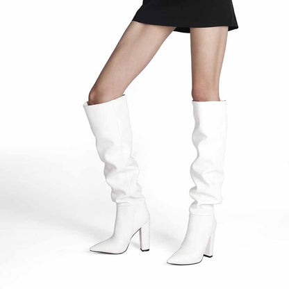 Women's knee high length luxury boots