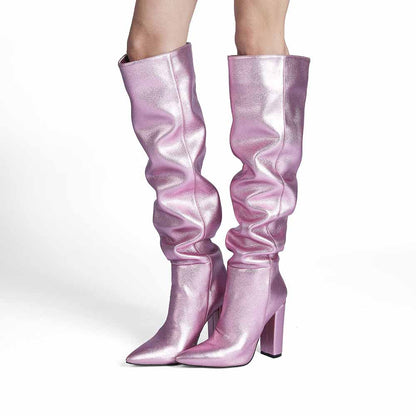 Women's knee high length luxury boots