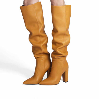 Women's knee high length luxury boots