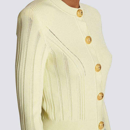 Women's Soft Knitted Jacket Crop Top Cardigan Sweater