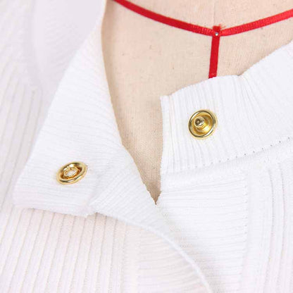 Women's Soft Knitted Jacket Crop Top Cardigan Sweater