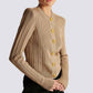 Women's Soft Knitted Jacket Crop Top Cardigan Sweater