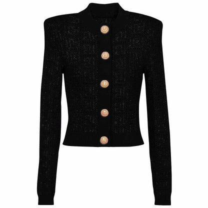 Women's Cropped Cardigan Sweater Soft Knitted Jacket Crop Top