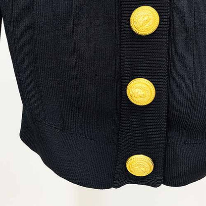 Women's Knitwear V Neck Tops Long Sleeves Cardigan Black, White, Khaki