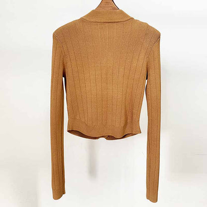 Women's Knitwear V Neck Tops Long Sleeves Cardigan Black, White, Khaki