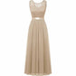 Women's Floral Lace Bridesmaid Dress A-line Swing Party Dress Short/Long Length