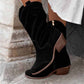 Women's Country Dress Boots Side Zipper Comfortable Booties