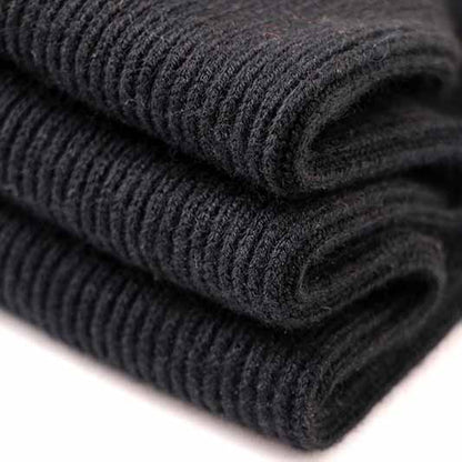 Black Knit Dresses Long Sleeve Zipper Back Midi Knitted Dress For Women