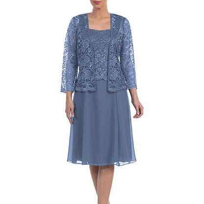 SD-HK Mother of the Bride Lace Dress with Jacket