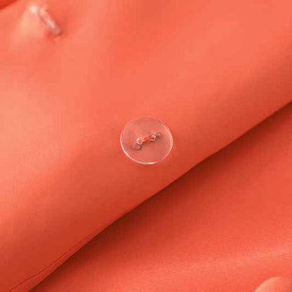 Women Coral Blazer + Mid-High Rise Flare Trousers Pants Suit Pantsuit Office Suit Formal Suit