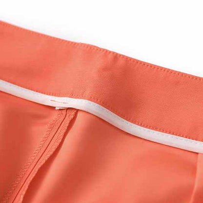 Women Coral Blazer + Mid-High Rise Flare Trousers Pants Suit Pantsuit Office Suit Formal Suit