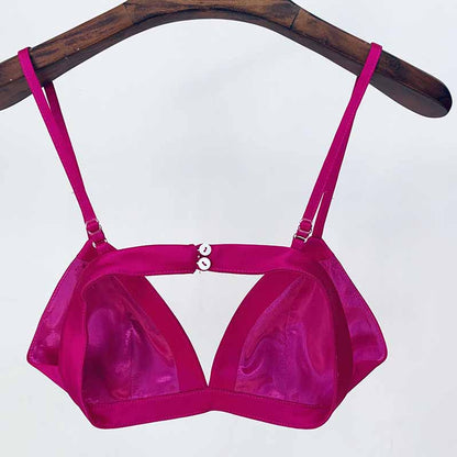 Women Rose Bra+ Blazer + Rose Skirt 3 Pieces Set Short Skirt Suits