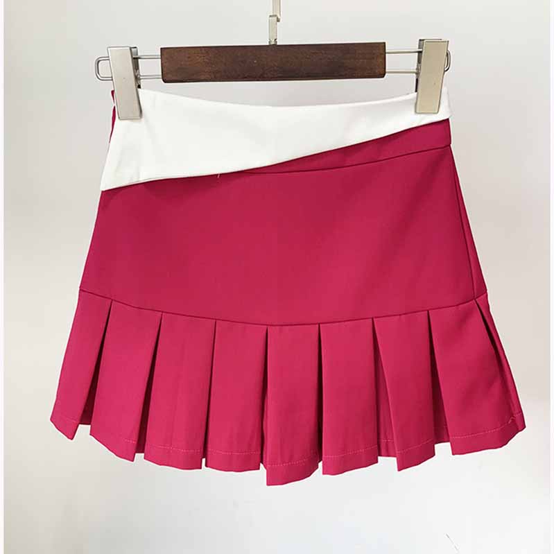 Ladies Rose Short Blazer + Rose Skirt 2 Pieces Set Mini Skirt Suits
