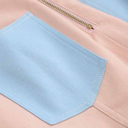 Women Short Sleeves Slim Fit Colorblock Patchwork Dress Mini Fashion Dresses